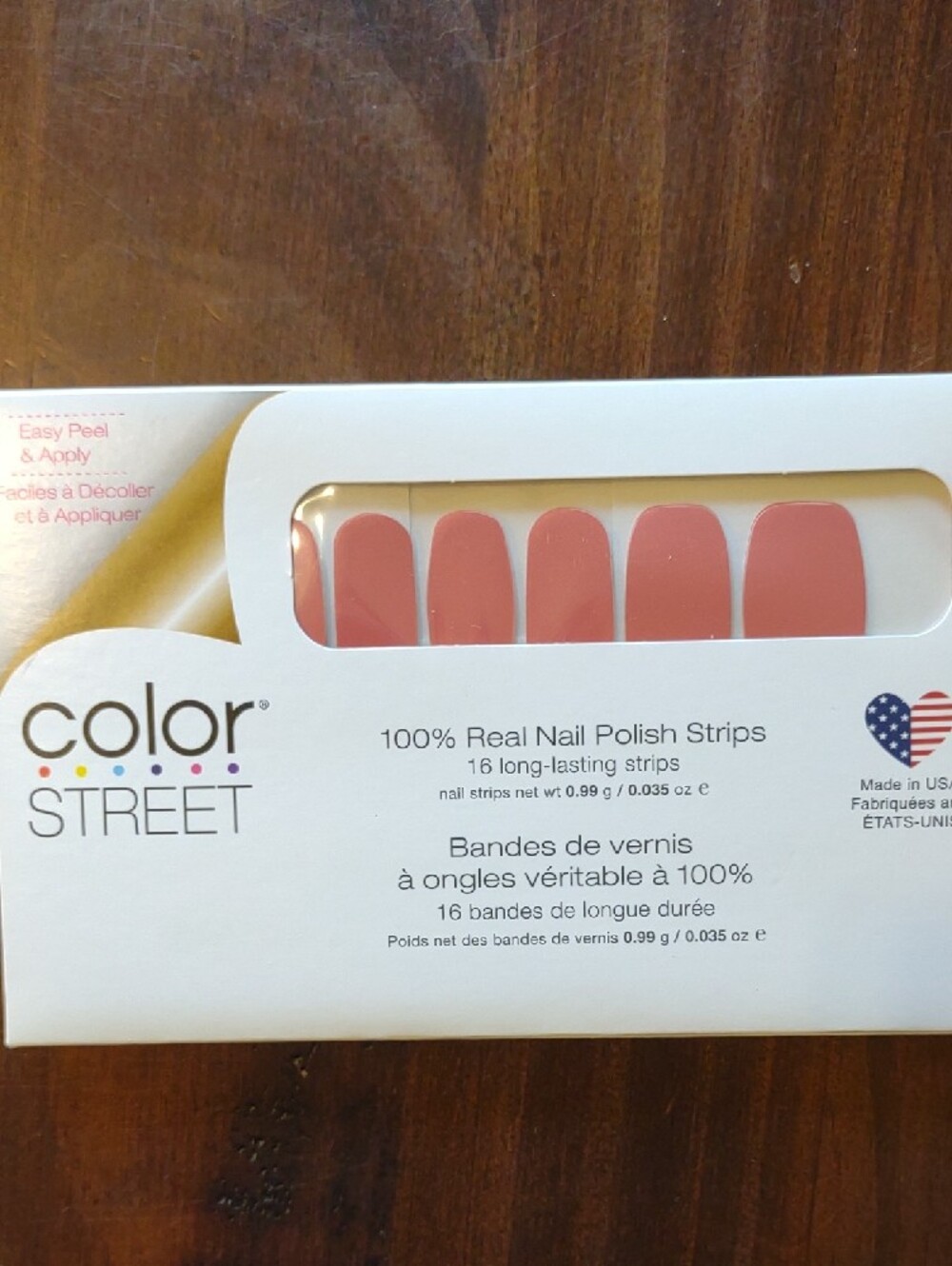 Color Street Mixed Pink, Coral & Gold Nail Polish Strips - Picture 5 of 8
